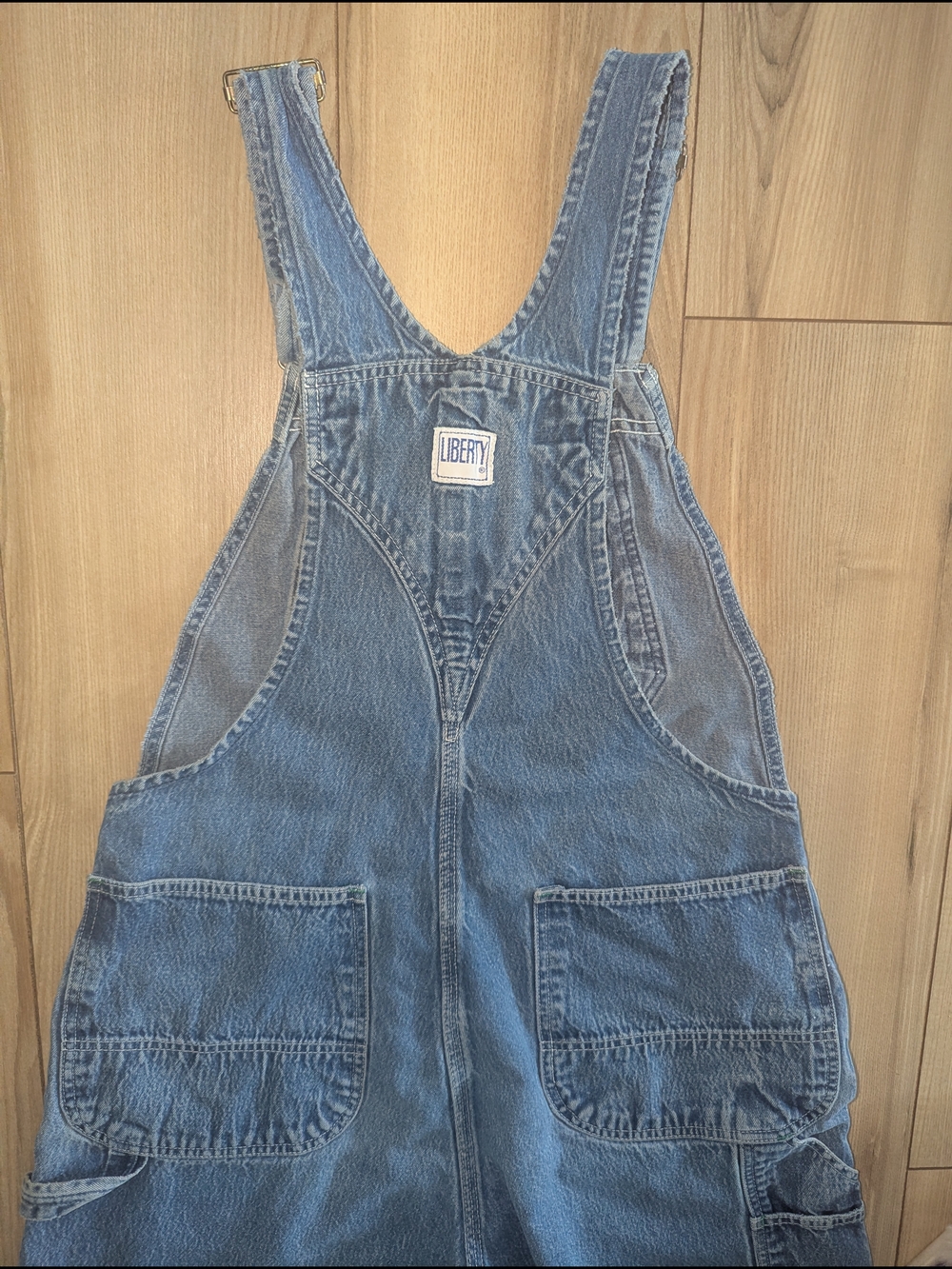 Liberty Light Blue Relaxed Men’s Vintage Denim Overalls Make Offer! - Picture 4 of 7